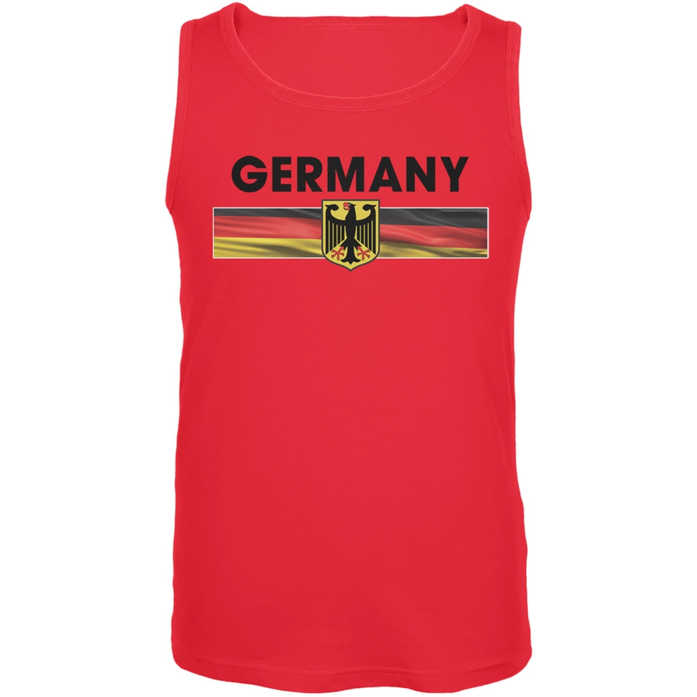 World Cup Germany Eagle Crest Red Soccer Tank Top Men's Tank Tops FIFA 2XL Red 