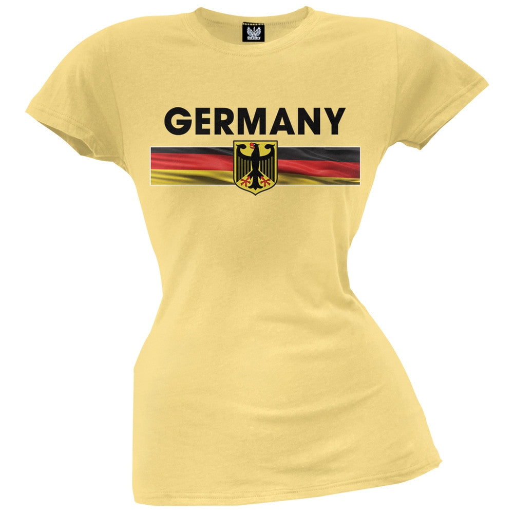 World Cup Germany Eagle Crest Black Soccer Juniors T-Shirt Juniors T-Shirts FIFA   