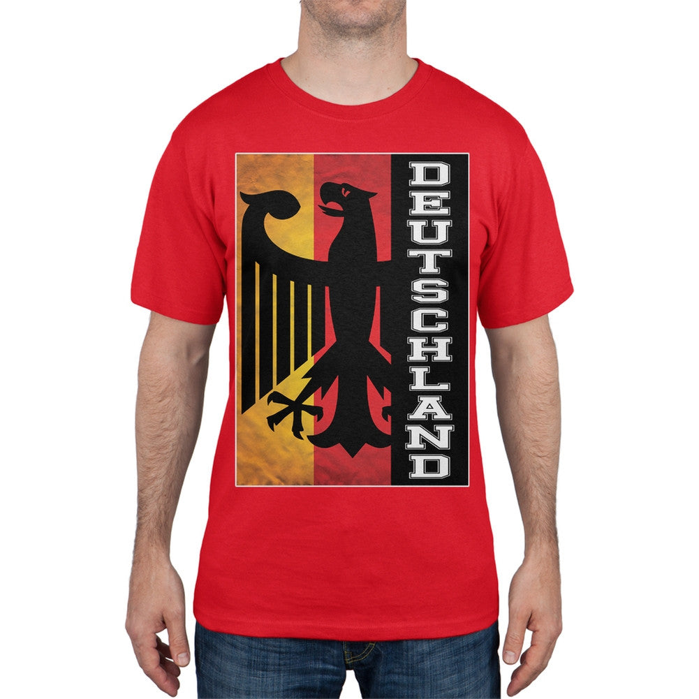 World Cup Germany Eagle Silhouette Red T-Shirt Men's T-Shirts FIFA 2XL Red 