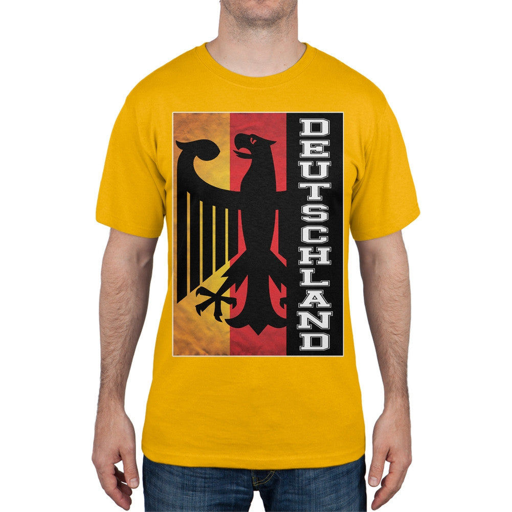 World Cup Germany Eagle Silhouette Black T-Shirt Men's T-Shirts FIFA   