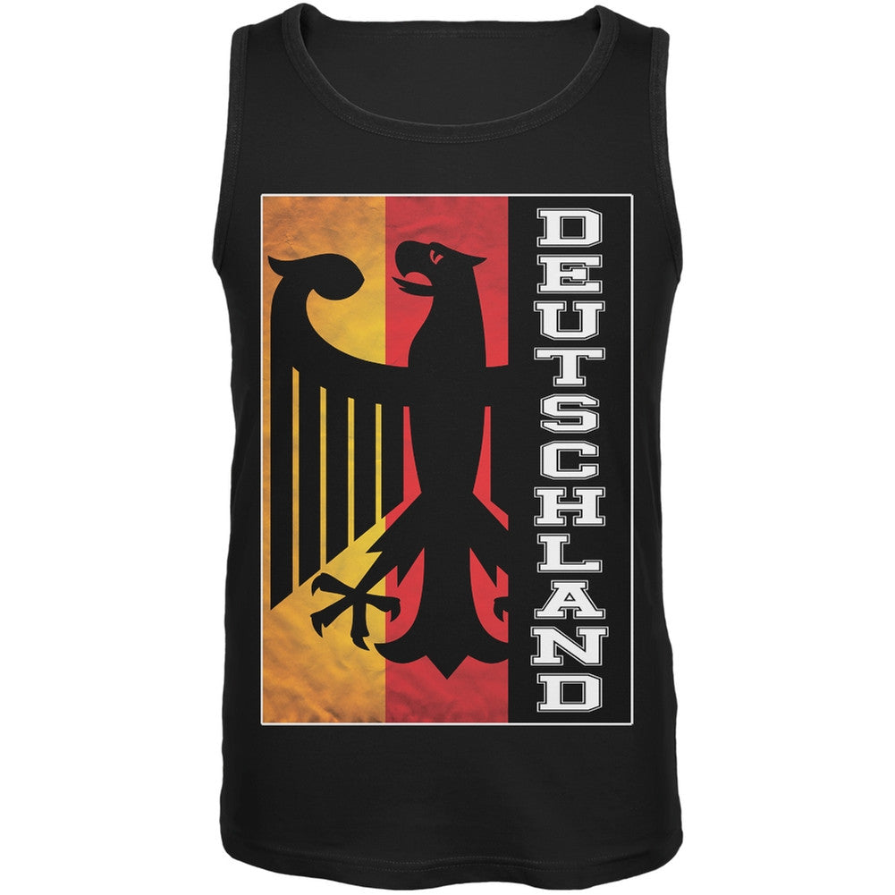 World Cup Germany Eagle Silhouette Black Tank Top Men's Tank Tops FIFA 2XL Black 