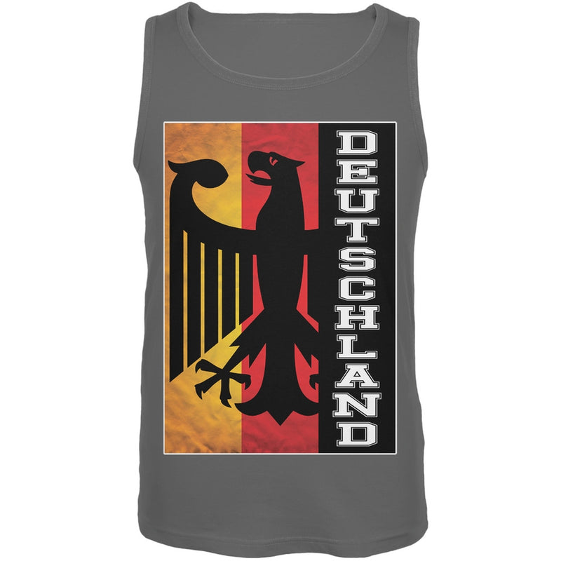 World Cup Germany Eagle Silhouette Sport Grey Tank Top Men's Tank Tops FIFA   