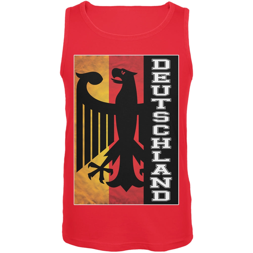 World Cup Germany Eagle Silhouette Red Tank Top Men's Tank Tops FIFA 2XL Red 