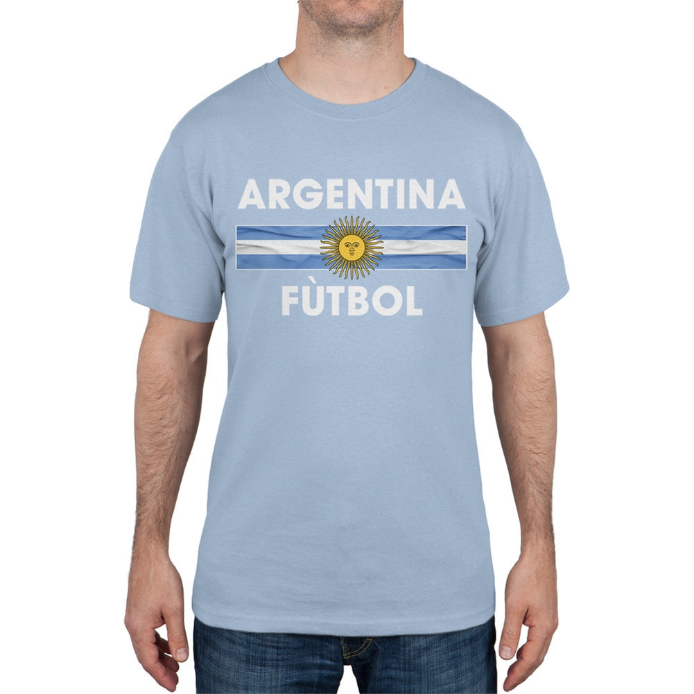 World Cup Argentina Crest Black Soccer T-Shirt Men's T-Shirts FIFA   