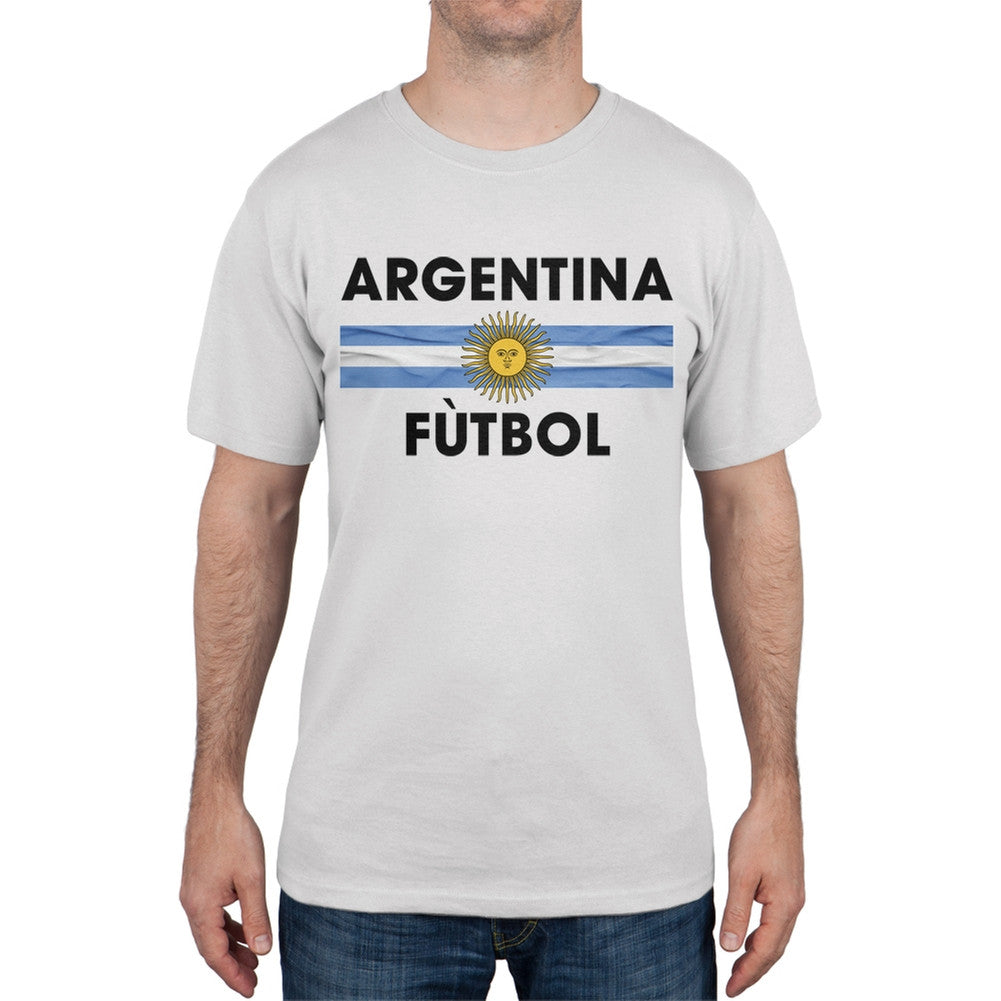 World Cup Argentina Crest Black Soccer T-Shirt Men's T-Shirts FIFA   