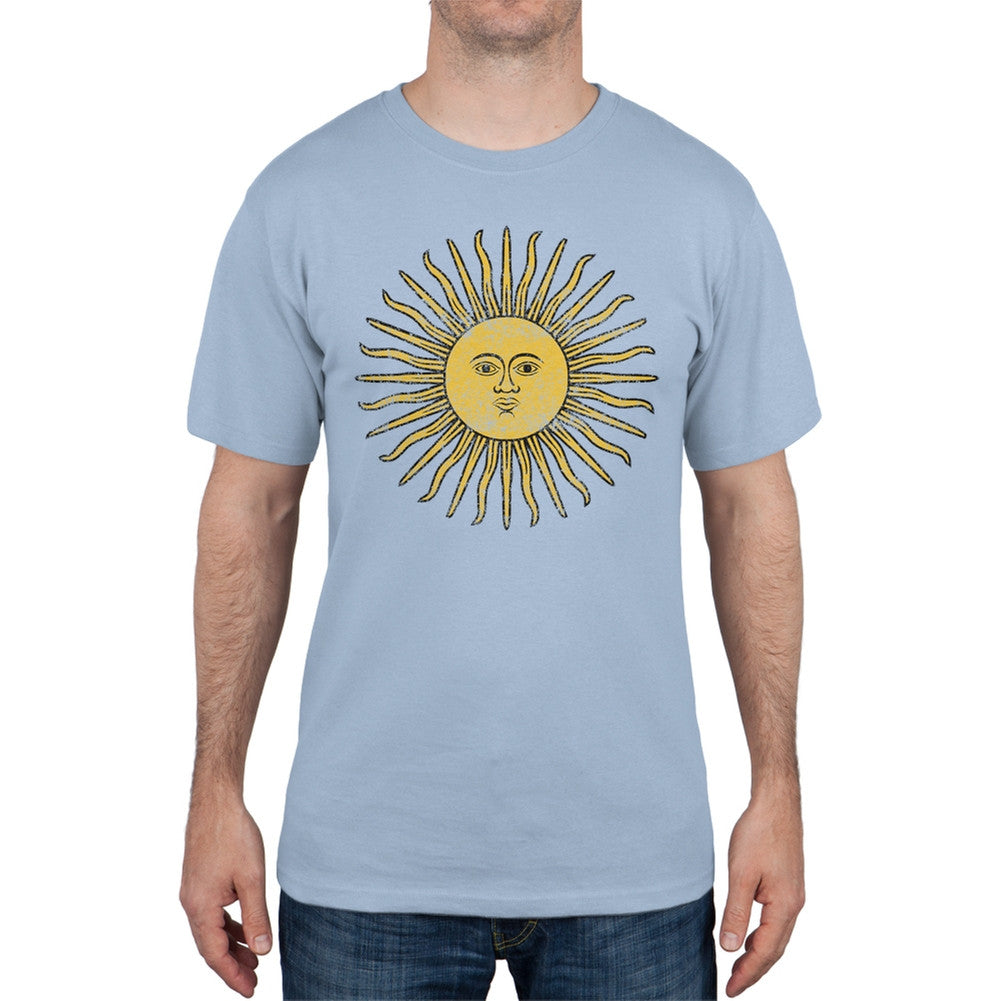 World Cup Argentina Sun of May Light Blue Soccer T-Shirt Men's T-Shirts FIFA   