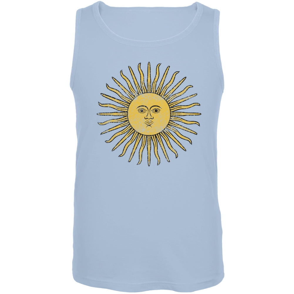 World Cup Argentina Sun of May Light Blue Soccer Tank Top Men's Tank Tops FIFA 2XL Blue 