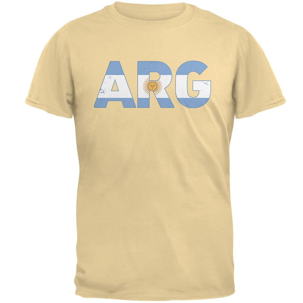 World Cup ARG Argentina Distressed Blue T-Shirt Men's T-Shirts FIFA   