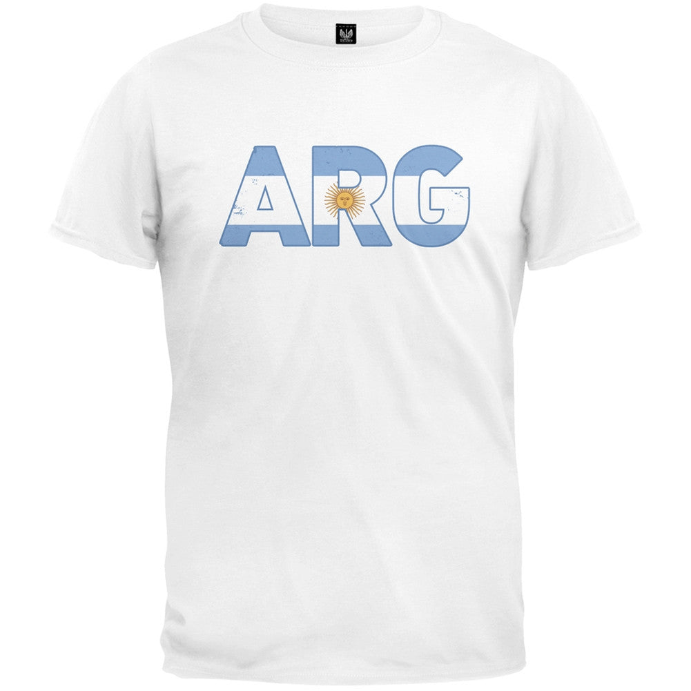 World Cup ARG Argentina Distressed Blue T-Shirt Men's T-Shirts FIFA   