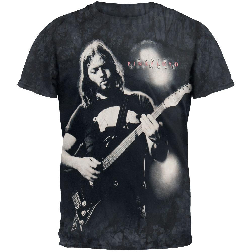 Pink Floyd - David Gilmour Tie Die T-Shirt Men's T-Shirts Pink Floyd XL Black 