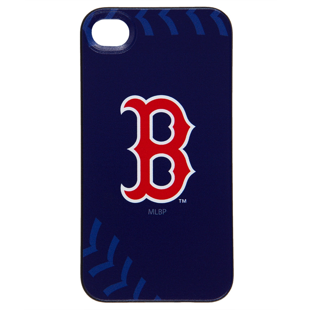 Boston Red Sox - Logo Stitch iPhone 4/4S Thinshield Snap-On Case Smartphone Cases Old Glory OS Blue 