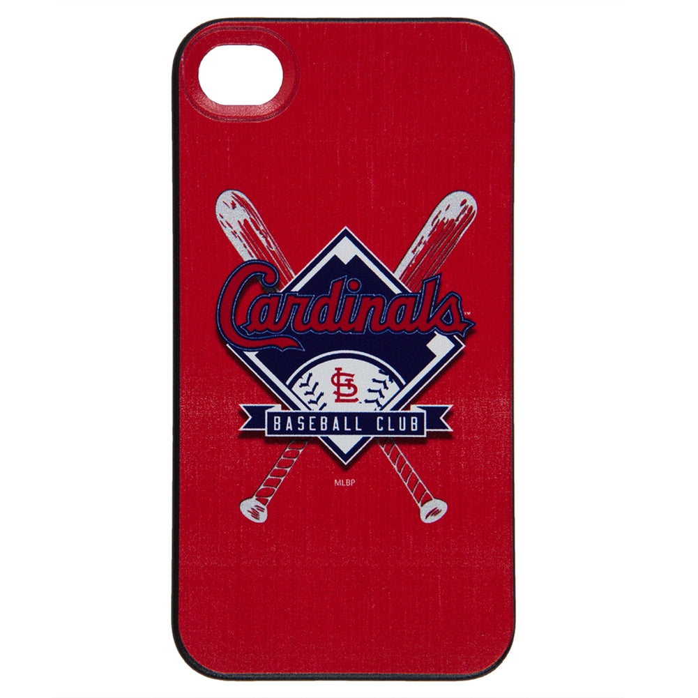 St. Louis Cardinals - Crossed Bat Logo Stitch iPhone 4/4S Thinshield Snap-On Case Smartphone Cases Old Glory OS Red 