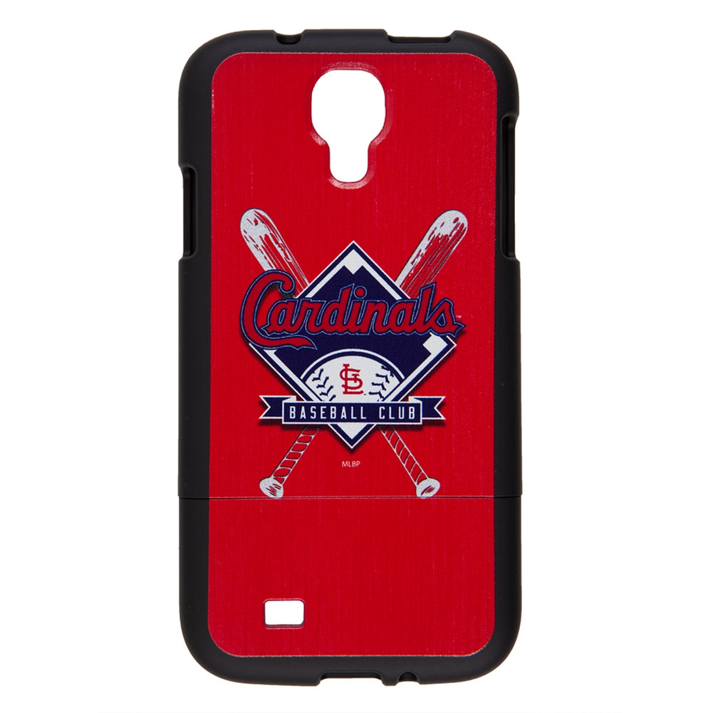 St. Louis Cardinals - Crossed Bat Logo Stitch Samsung Galaxy S4 Thinshield Snap-On Case Smartphone Cases Old Glory OS Red 