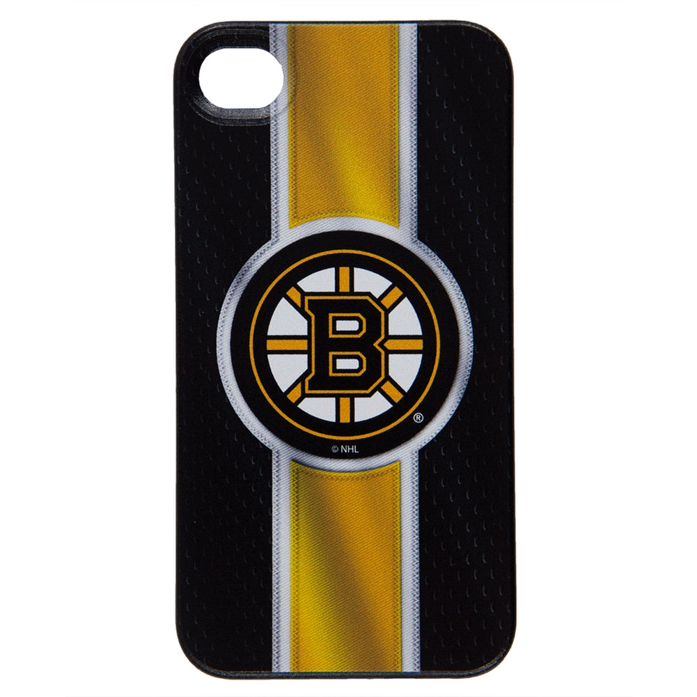 Boston Bruins - Logo Jersey Stripe iPhone 4/4S Thinshield Snap-On Case Smartphone Cases Old Glory OS Yellow 