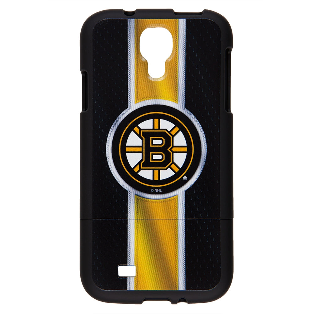 Boston Bruins - Logo Jersey Stripe Samsung Galaxy S4 Thinshield Snap-On Case Smartphone Cases Old Glory OS Yellow 