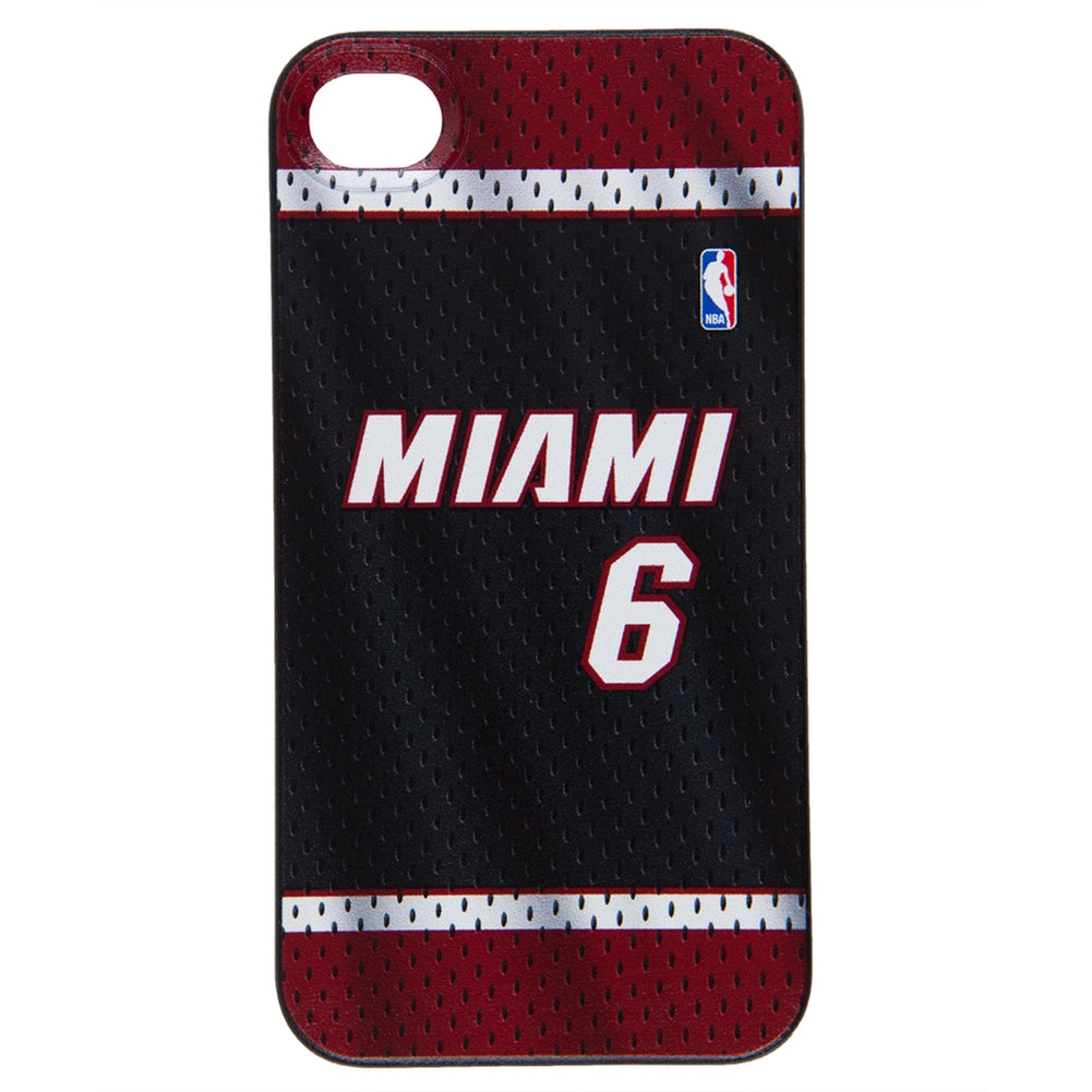 Miami Heat - LeBron Road Jersey iPhone 4 Thinshield Snap-On Case Smartphone Cases Old Glory OS Red 