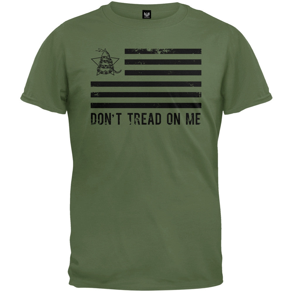 Don't Tread On Me Distressed Flag T-Shirt Men's T-Shirts Old Glory   