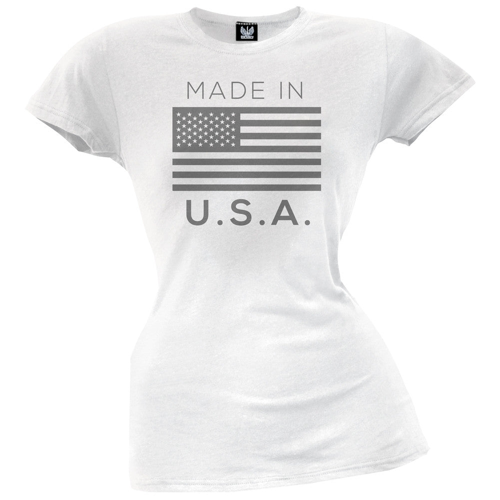 Made in the USA Juniors T-Shirt Juniors T-Shirts Old Glory   