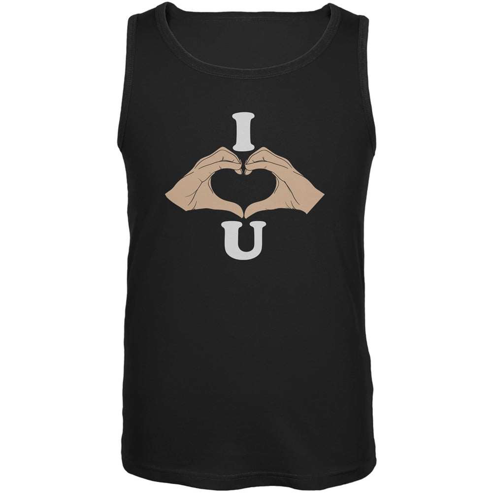 Valentine's Day - Heart Hands Black Adult Tank Top Men's Tank Tops 2 Love 2XL Black 