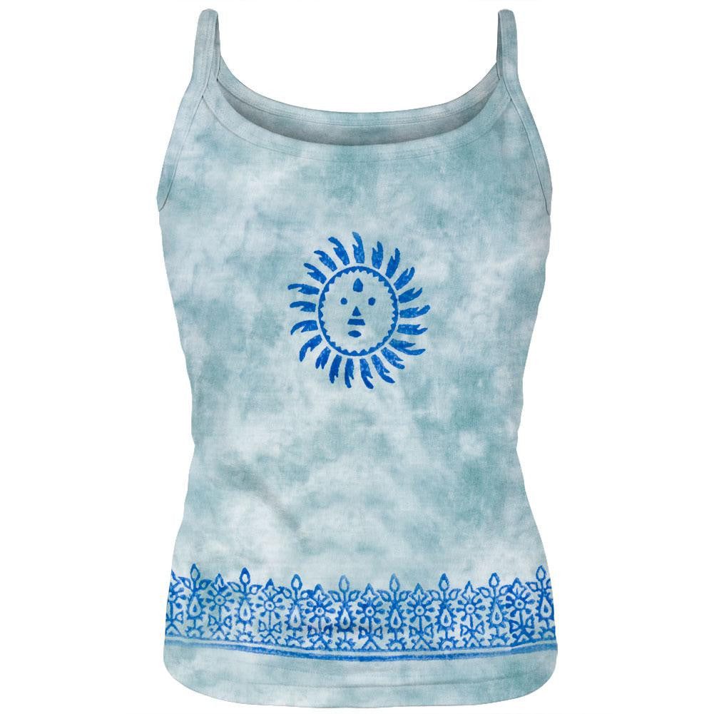 Painted Sun - Juniors Tank Top Juniors Tank Tops Old Glory MD Blue 