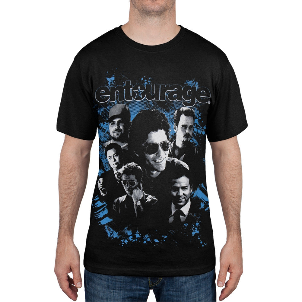 Entourage - Black And White Portrait T-Shirt Men's T-Shirts Entourage SM Black 
