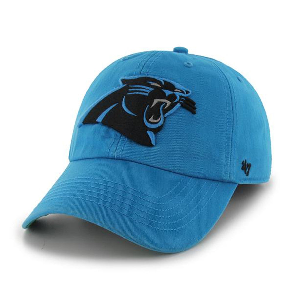 Carolina Panthers - Logo Franchise Fitted Baseball Cap Fitted Baseball Caps Carolina Panthers SM Blue 