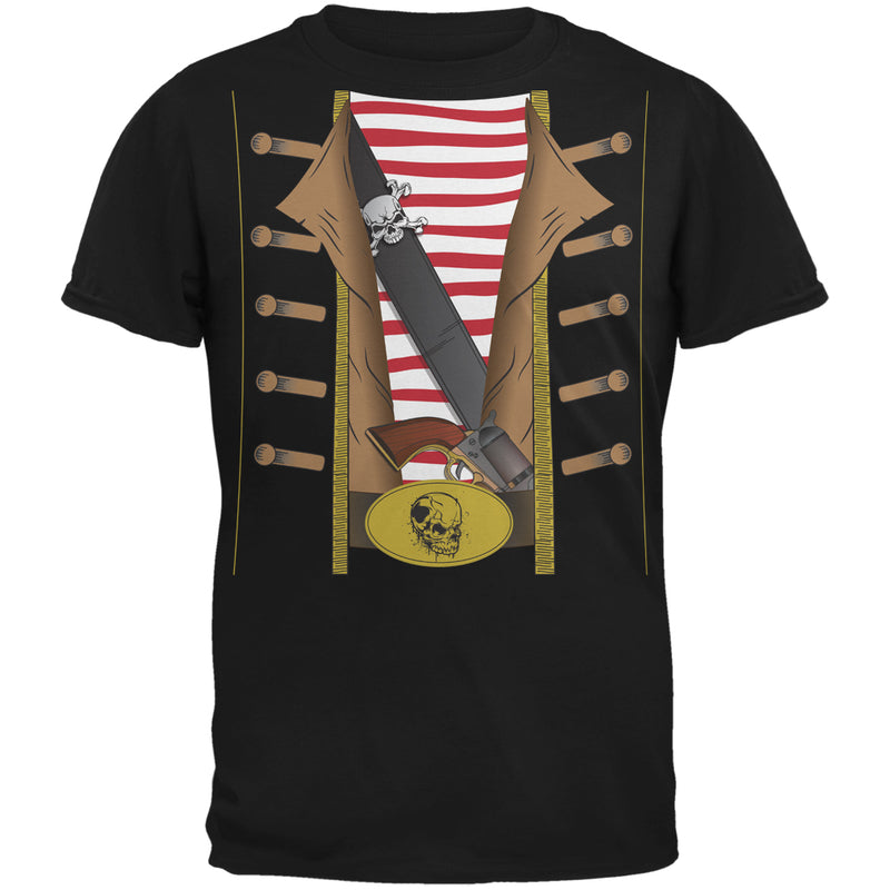 Pirate Costume T-Shirt Men's T-Shirts Old Glory 5X Black 