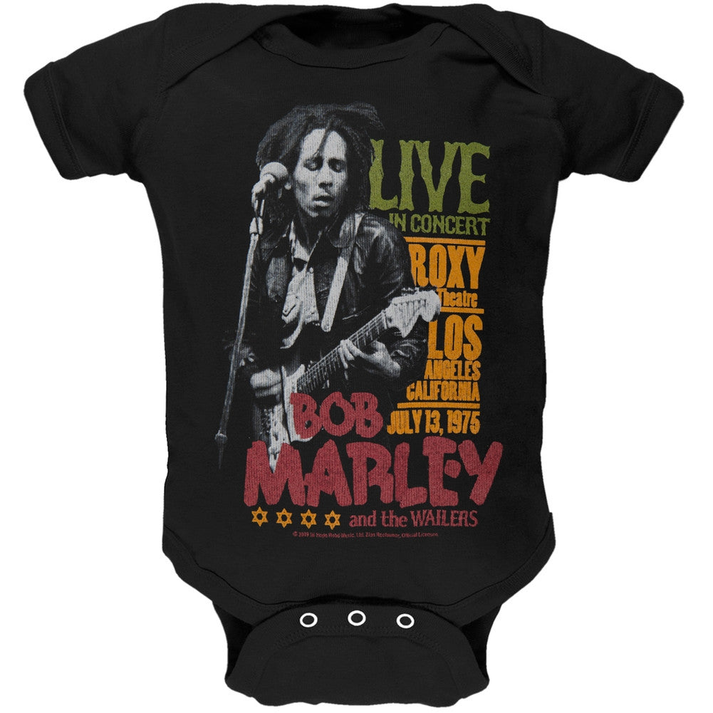 Bob Marley - Roxy Theatre Baby One Piece Baby One Piece Bob Marley SM Black 