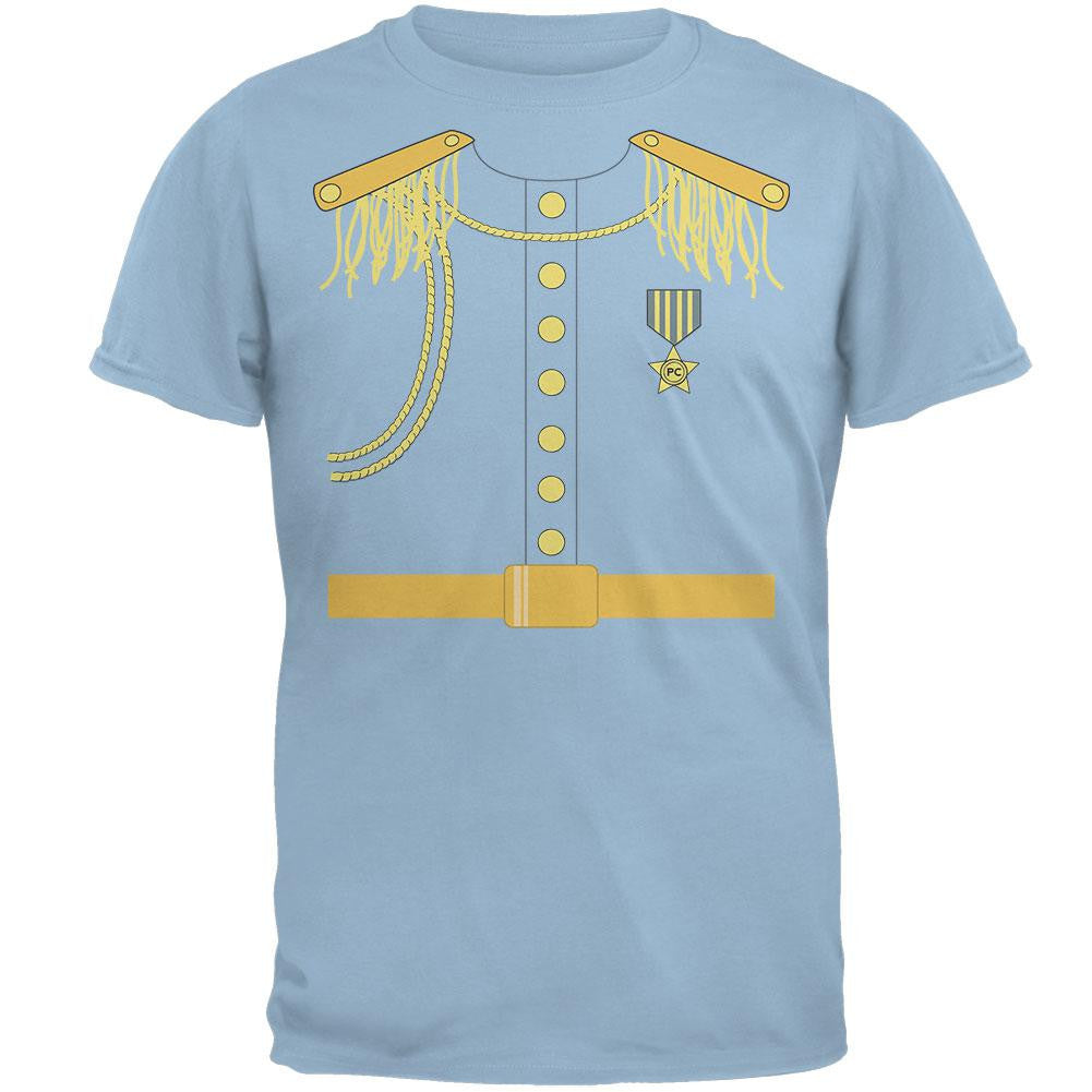 Halloween Prince Charming Costume Light Blue Adult T-Shirt Men's T-Shirts Old Glory 2XL Blue 