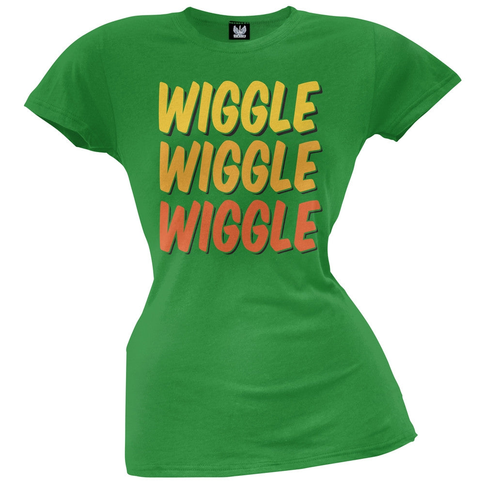 Wiggle Wiggle Wiggle Juniors T-Shirt Juniors T-Shirts Old Glory   