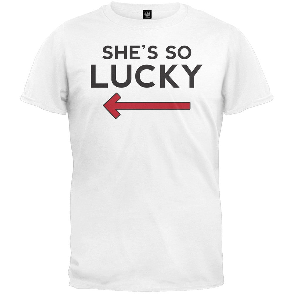 She's So Lucky Couple T-Shirt Men's T-Shirts Old Glory   