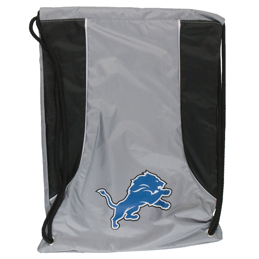 Detroit Lions - Team Logo Nylon Backsack Backsacks Old Glory OS Silver 