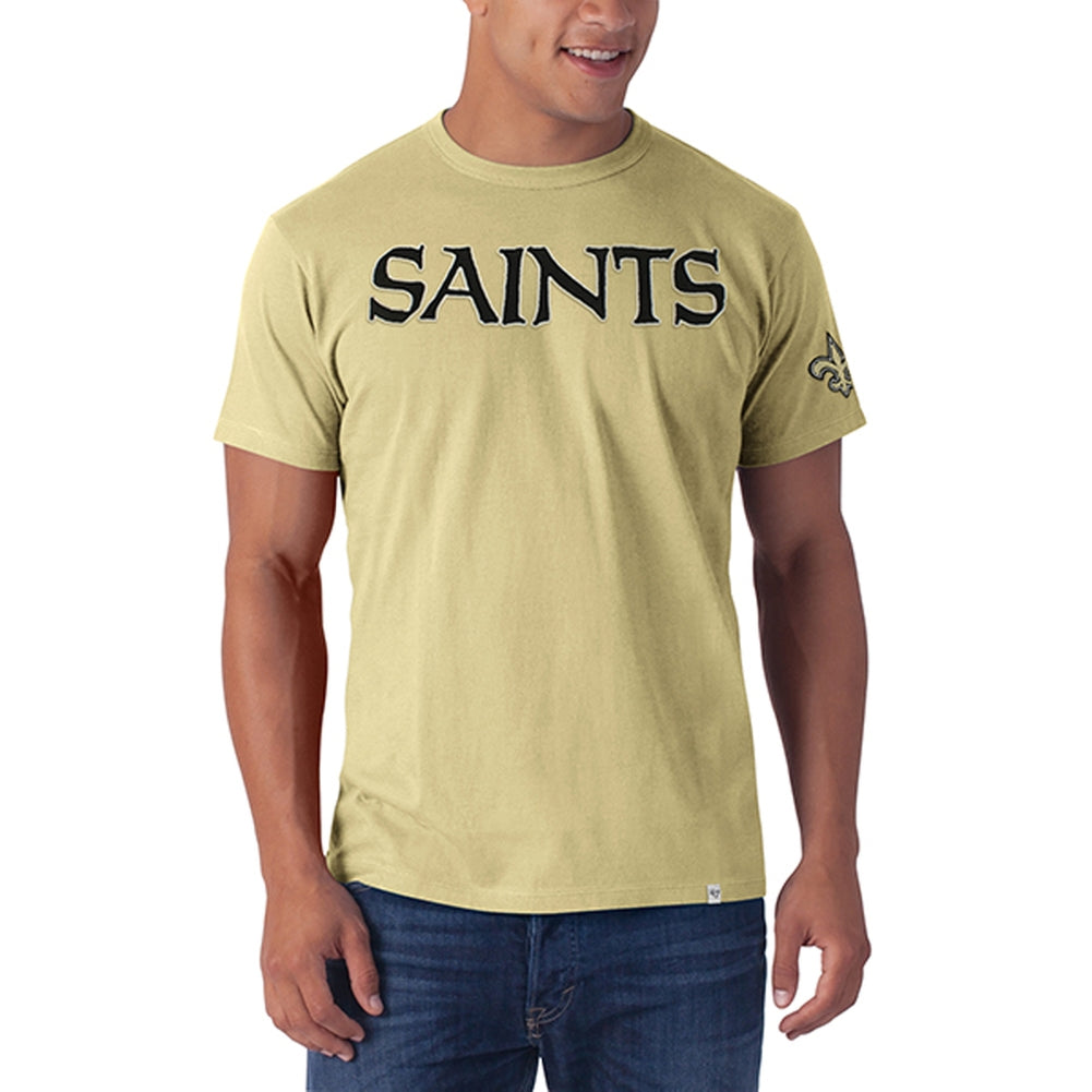 New Orleans Saints - Logo Fieldhouse Premium Yellow T-Shirt Men's T-Shirts New Orleans Saints 2XL Yellow 