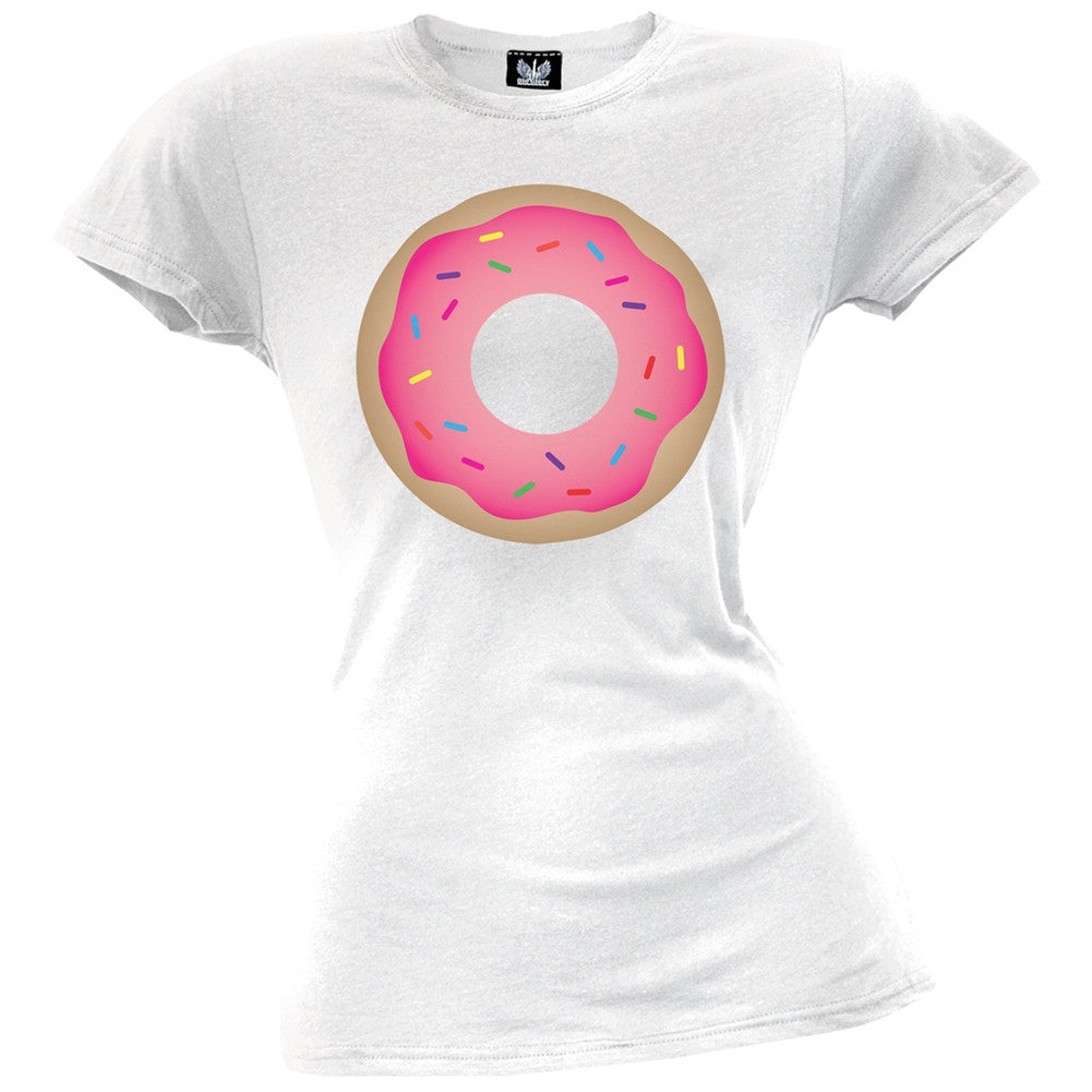 Halloween Donut Juniors T-Shirt Juniors T-Shirts Old Glory   