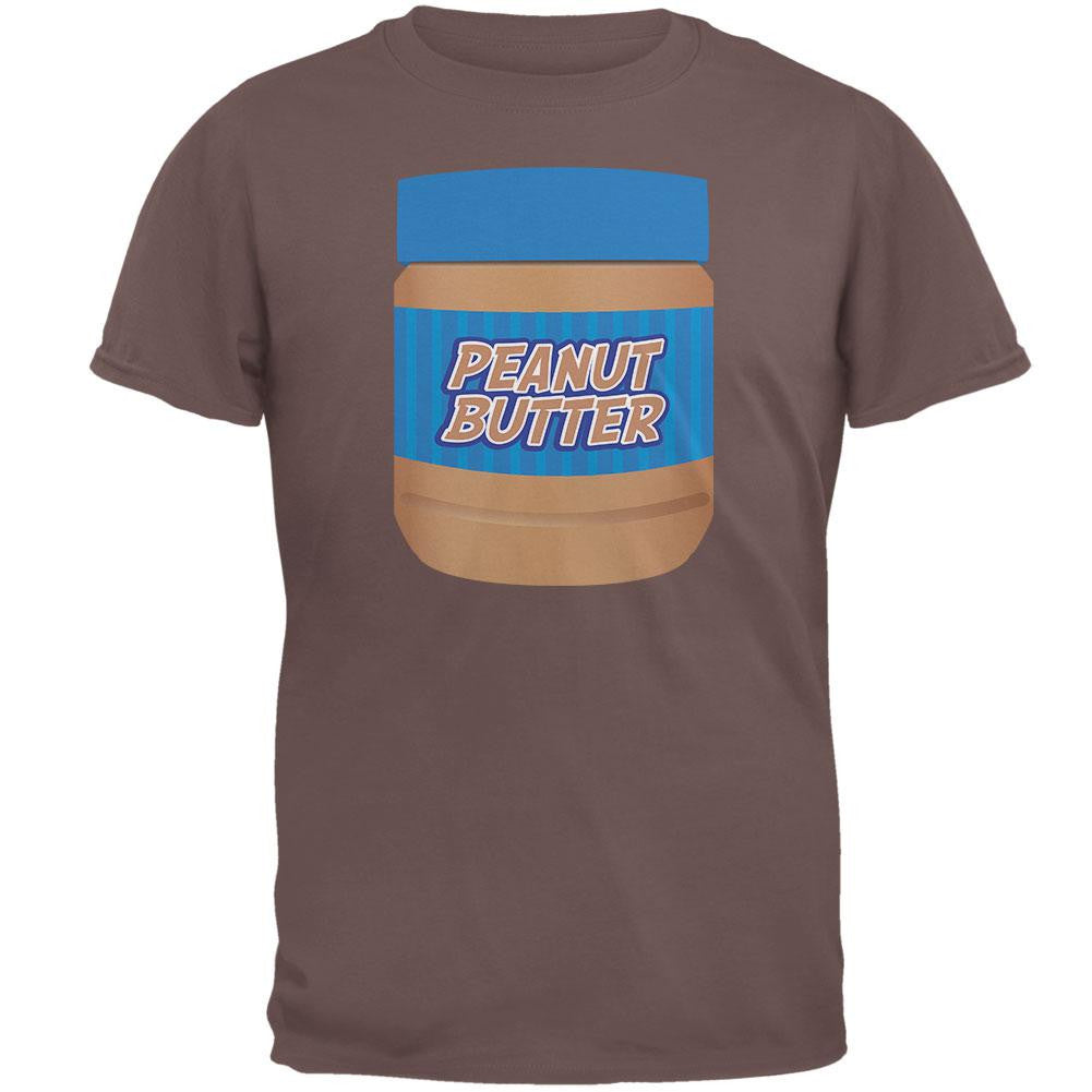 Peanut Butter Jar Costume T-Shirt Men's T-Shirts Old Glory 2XL Brown 