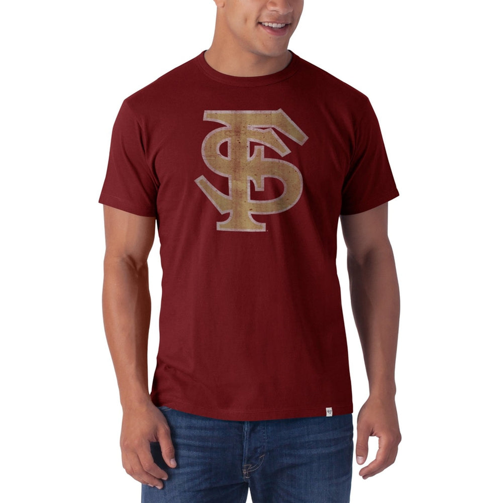 Florida State Seminoles - Flanker Red Premium T-Shirt Men's T-Shirts Florida State Seminoles MD Red 