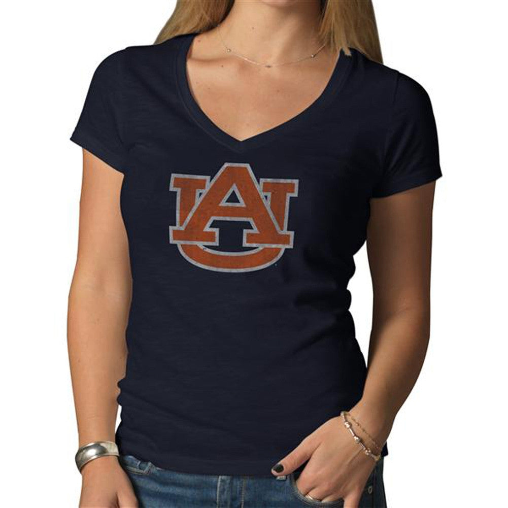 Auburn Tigers - Scrum Premium V-Neck Juniors T-Shirt Juniors T-Shirts Auburn Tigers   