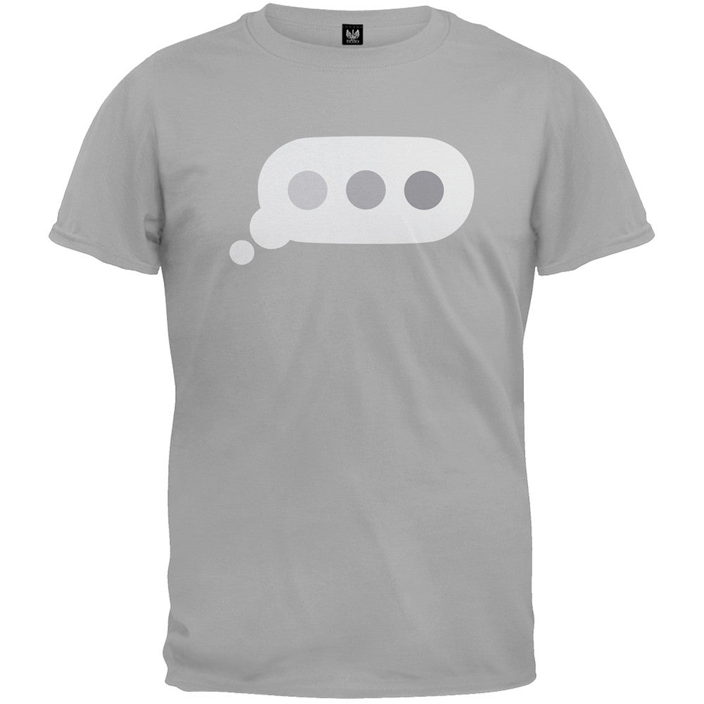 Texting Bubbles Grey T-Shirt Men's T-Shirts Old Glory   