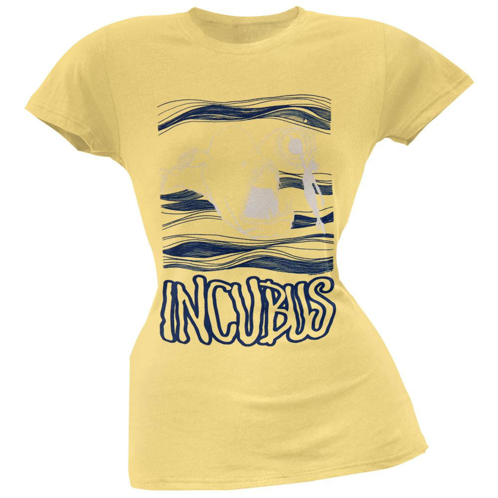 Incubus - Mermaide Juniors T-Shirt Juniors T-Shirts Incubus LG Yellow 