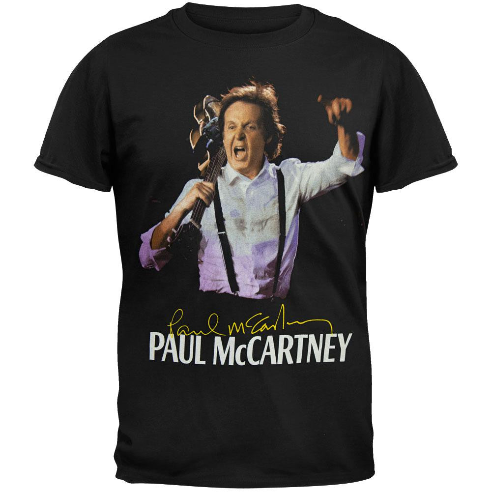 Paul McCartney - Las Vegas Event 2011 Tour Soft T-Shirt Men's T-Shirts Paul McCartney LG White 