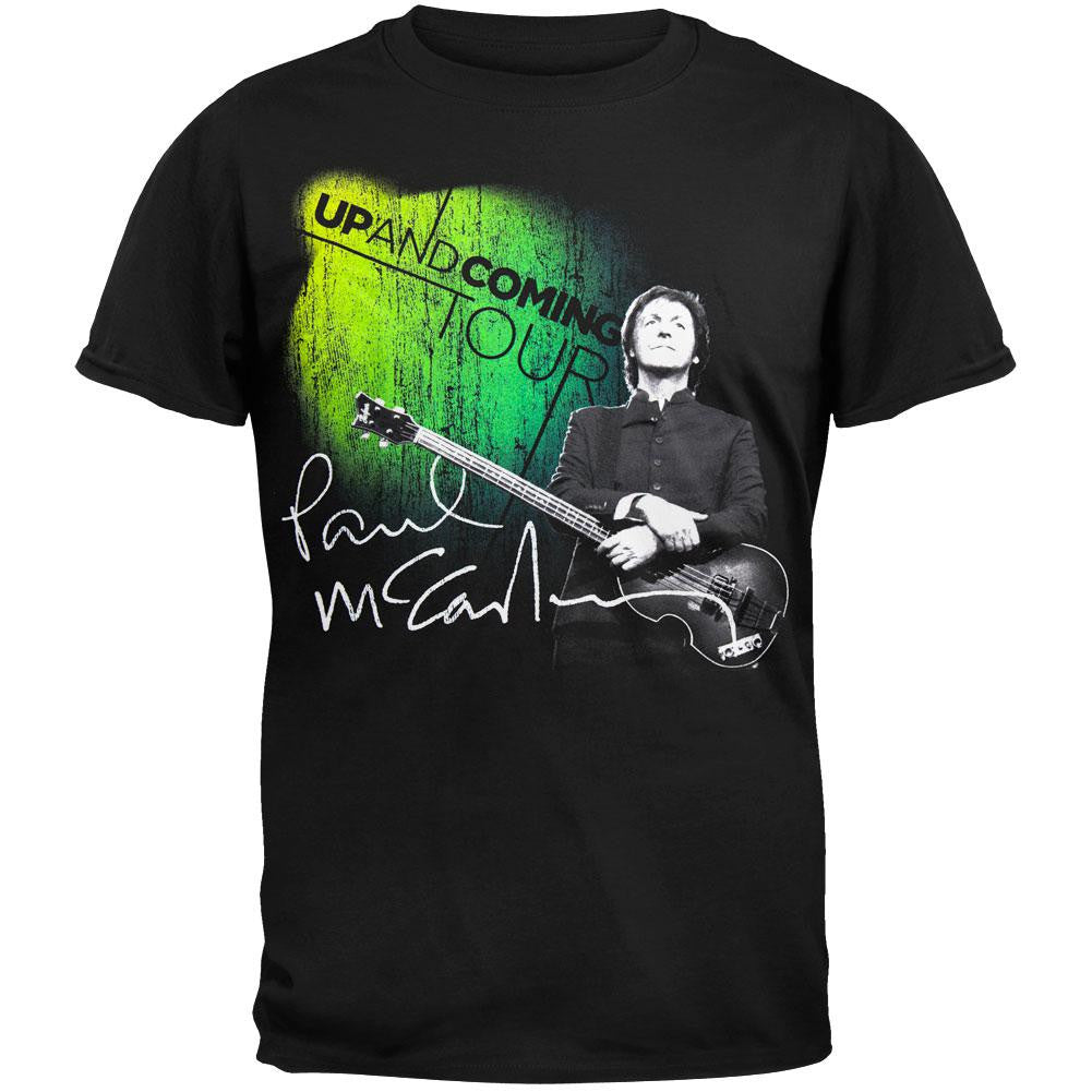 Paul McCartney - Vintage Spotlight 2011 Tour Soft T-Shirt Men's T-Shirts Paul McCartney SM Black 