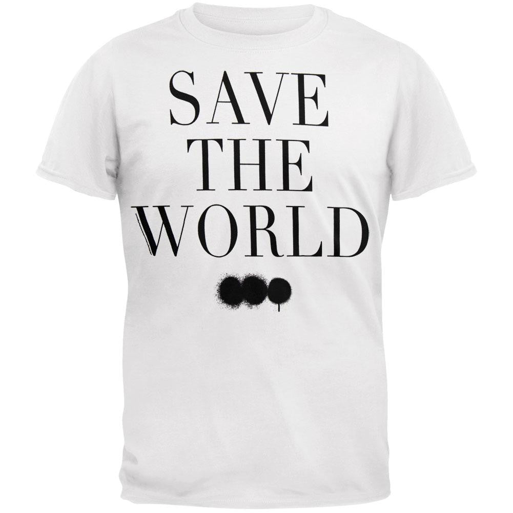 Swedish House Mafia - Save The World Soft T-Shirt Men's T-Shirts Swedish House Mafia LG White 