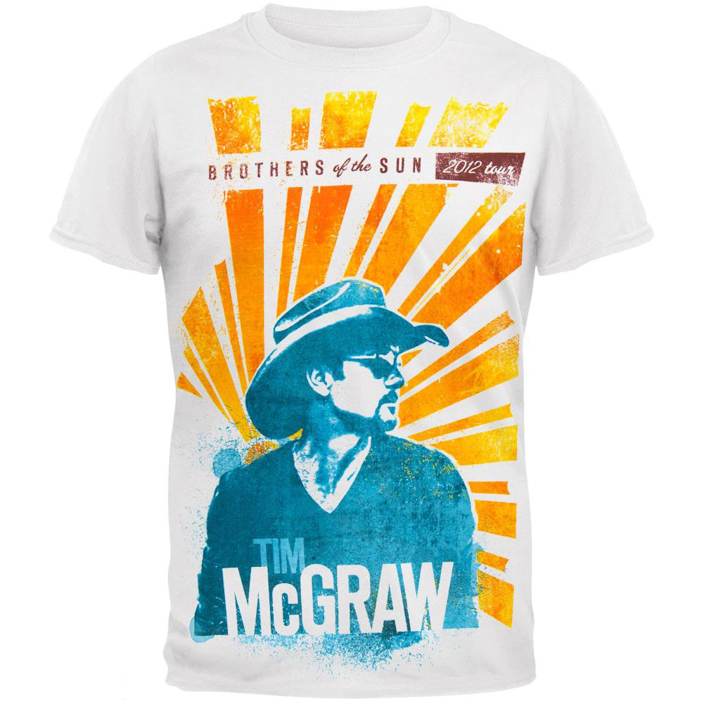 Tim Mcgraw - Sun Rays 2012 Tour T-Shirt Men's T-Shirts Tim McGraw LG White 