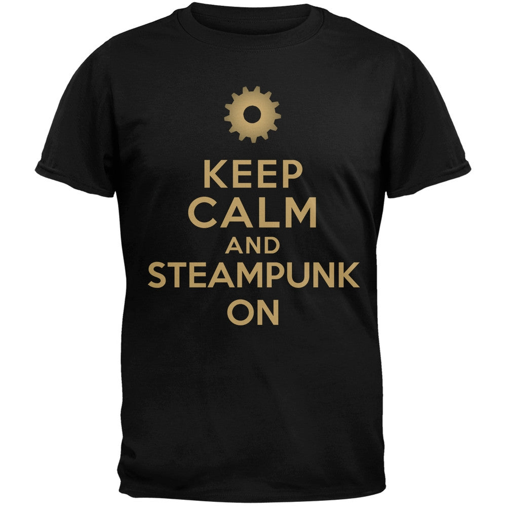 Keep Calm and Steampunk On T-Shirt Men's T-Shirts Old Glory   