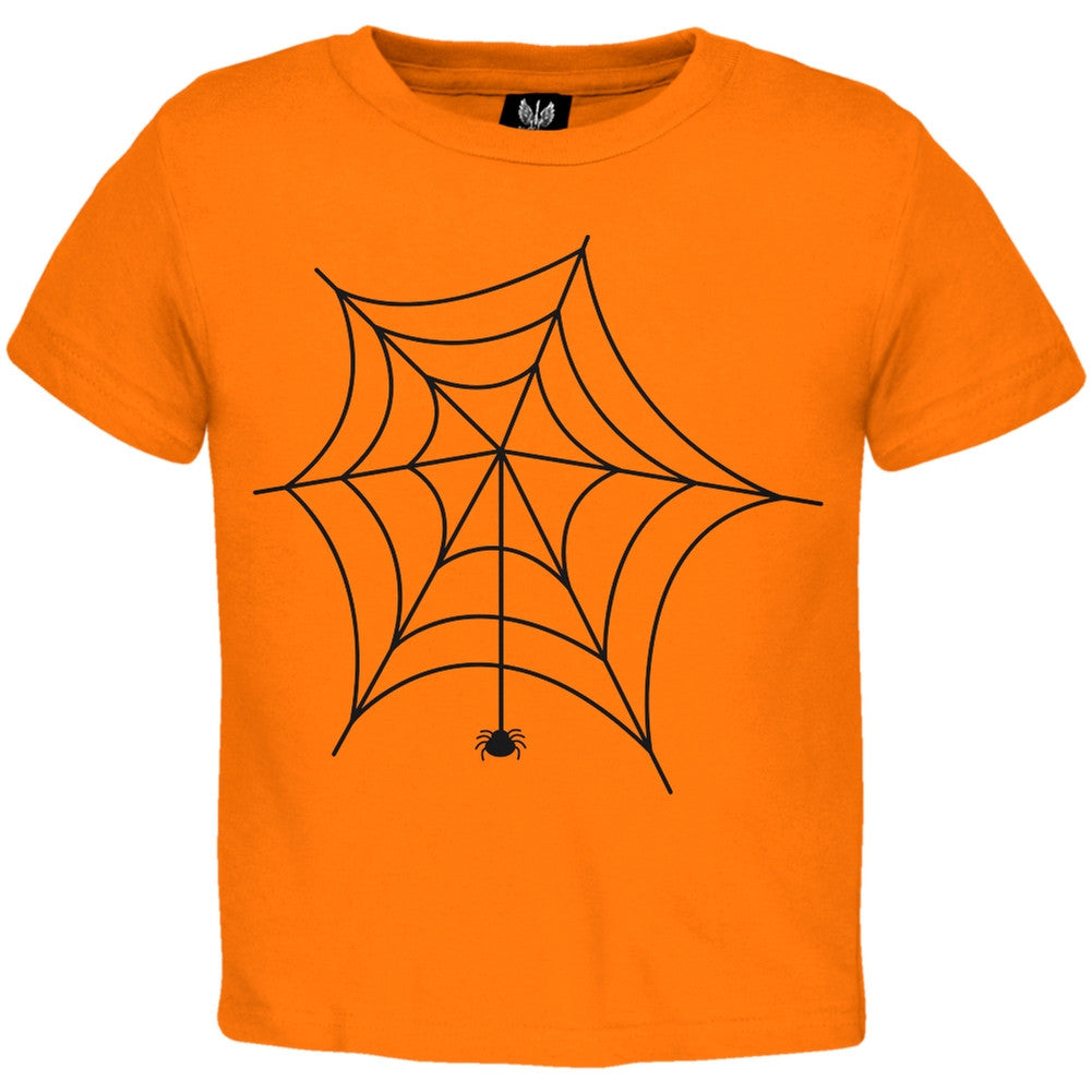 Spider Web Toddler Orange T-Shirt Toddler T-Shirts Old Glory   