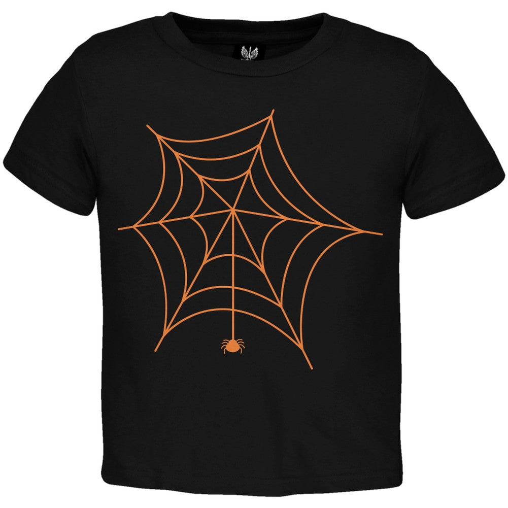 Spider Web Toddler Orange T-Shirt Toddler T-Shirts Old Glory   