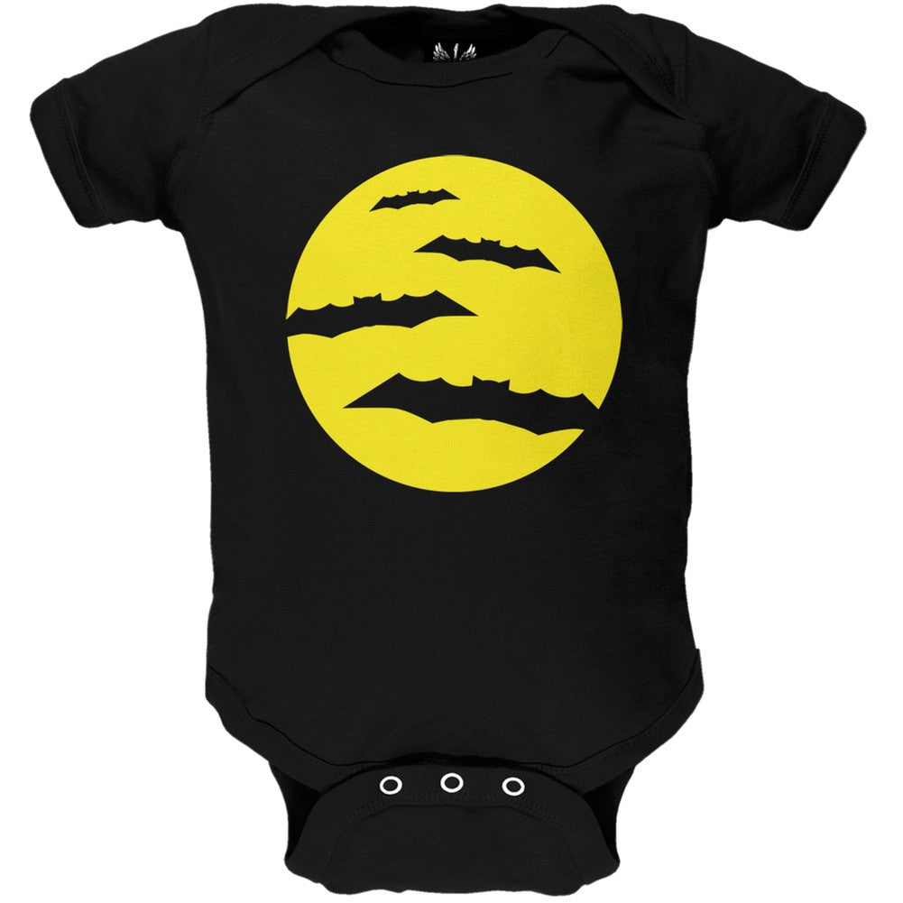 Halloween Moon Bats Baby One Piece Baby One Piece Old Glory   