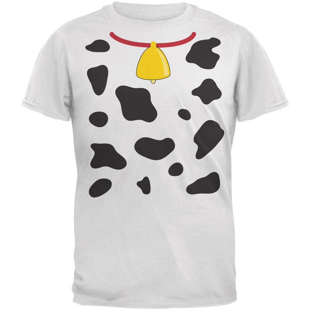 Halloween Costume Cow with Bell Mens Costume T Shirt Men's T-Shirts Old Glory   