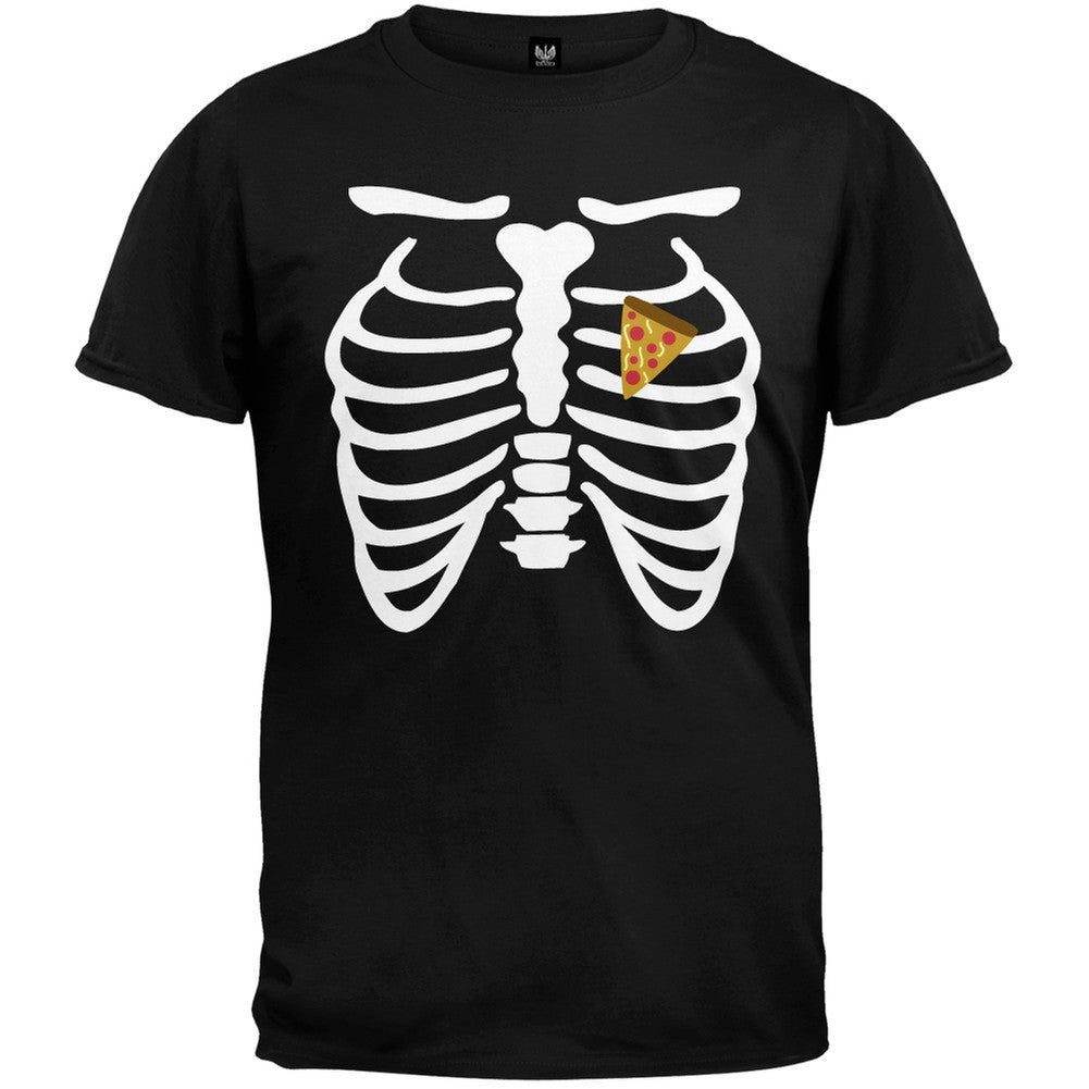 Pizza Heart Skeleton Costume T-Shirt Men's T-Shirts Old Glory   