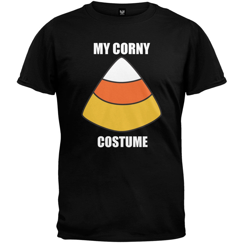 Halloween My Corny Costume Black T-Shirt Men's T-Shirts Old Glory   